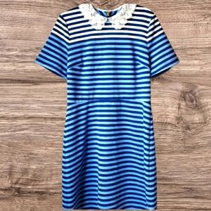 Draper James Lace Collar Striped Persley Dress 💙
